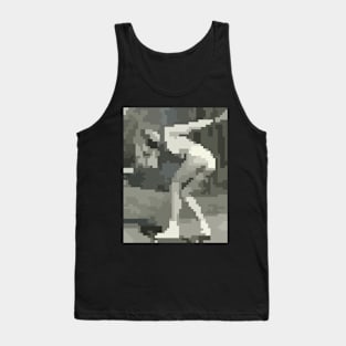 Dance Roller Skates (Retro Girl) Pixel Art Tank Top